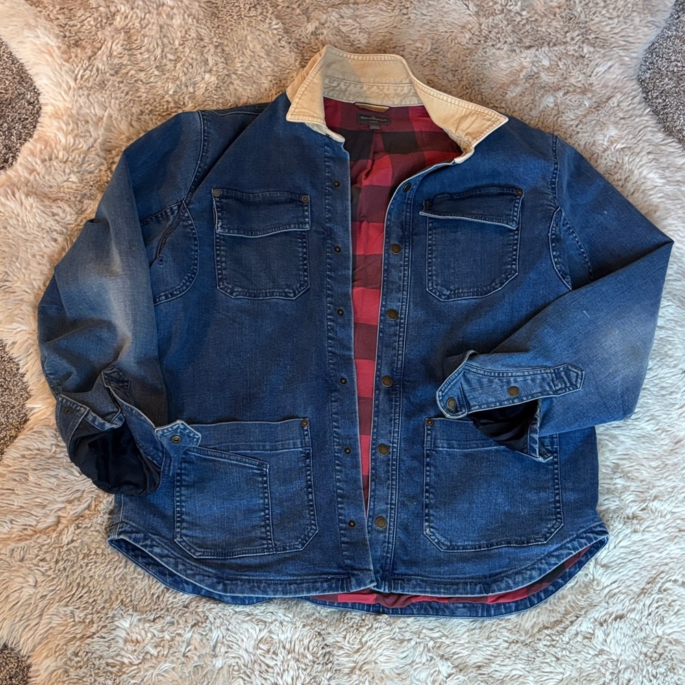 L.L. Bean Signature Chore‎ Coat with Flannel Liner